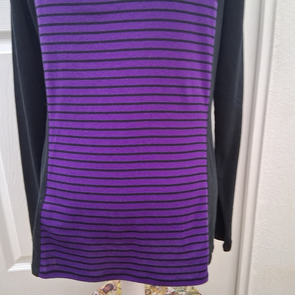 NWT Lauren Ralph Lauren Long Sleeve Top With Stripes  Size L - Picture 7 of 16